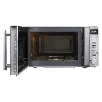 Микроволновая печь BBK 20MWS-721T/BS-M серебристый, 20 л, 700 Вт, переключатели - кнопки, поворотный механизм
