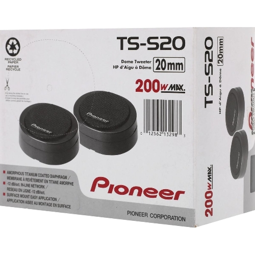 Колонки автомобильные Pioneer TS-S20 200Вт 92дБ 8Ом 2см (ком.: 2кол.) твитер