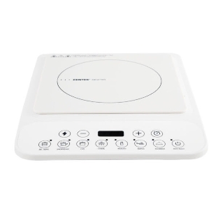 Плита настольная электрическая Centek CT-1517 белый, 2 кВт, индукция, конфорки - 1, стеклокерамика, сенсор