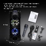 Минисистема Hyundai H-MC170 черный 80Вт/FM/USB/BT/SD/MMC