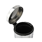 Урна с механизмом поднятия крышки "Solinne" Н102, хром, 5 л, 22х22х29 см
