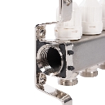 Коллектор Royal Thermo нерж. в сборе с расходомерами 1" ВР-3/4" НР с автомат.воздухоотвод-ми 10 вых.