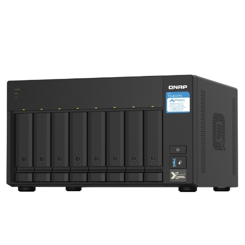 Сетевое хранилище без дисков SMB QNAP TS-832PX-4G 8-Bay NAS, AL324 64-bit quad-core 1.7GHz, 4Gb DDR4 SO-DIMM RAM (up to 1x16 Gb), 8 x 3.5"/2.5" drive slots, 2 x 10GbE SFP+ LAN, 2 x 2.5 GbE LAN, 3 x USB 3.2, PCIe slotGen.2 x 2, 3xUSB 3.2