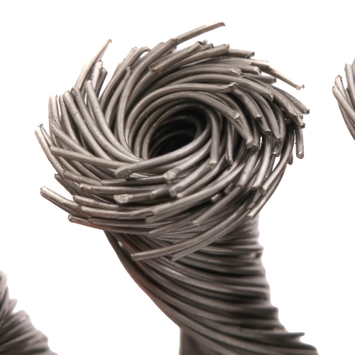 Щетка для УШМ Denzel 125 мм, М14, тарелка, крученая нержавеющая проволока 0,5 мм
