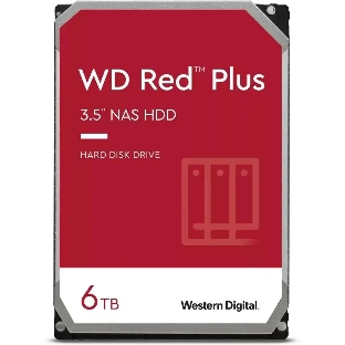 Жесткий диск HDD Western 6TB 5400RPM SATA-III 3.5" Digital Red Plus 128MB NAS Edition