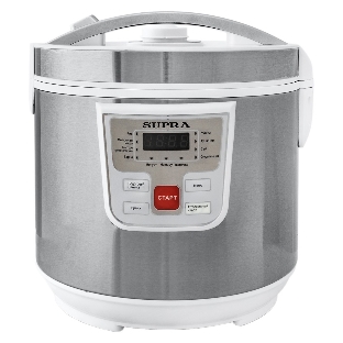Мультиварка SUPRA MCS-4115 5 л, 900 Вт, 11 программ, серебристый/белый
