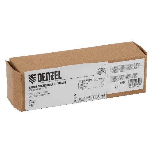 Нож шнека для грунта Denzel ER-300, диаметр 300 мм, комплект 2 шт