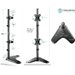 Кронштейн ONKRON D208FS для двух мониторов 13"-32" настольный, черный