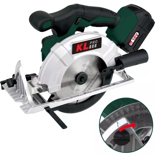 Профессиональная пила циркулярная бесщеточная KLPRO KLDAT18B-00 (18 В) без ЗУ и АКБ