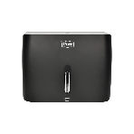 Диспенсер бумажных полотенец Puff-5145Bl черный, с замком, ABS-пластик