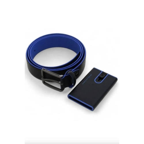 Ремень мужской Piquadro Blue Square CUBOX15B2R/N черный натур.кожа