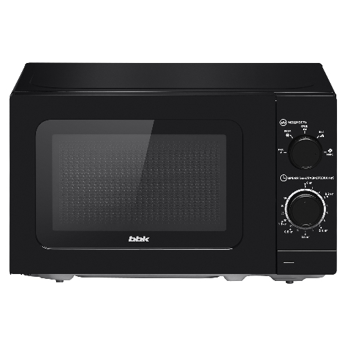 Микроволновая печь BBK 20MWS-717M/B черный, 20 л, 700 Вт, переключатели - поворотный механизм