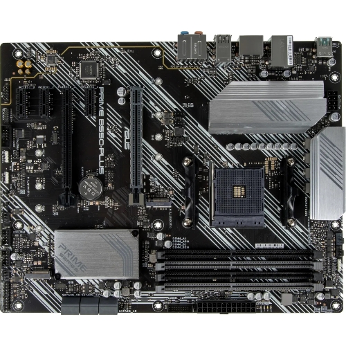 Материнская плата ASUS PRIME B550-PLUS, AM4, AMD B550, 4xDDR4, 6xSATA, 2xM.2, 1xPCIe 3.0 x16, 1xPCIe 4.0 x16, 3xPCIe x1, 1xDP, 1xHDMI, 1x 1Gb LAN, 1xUSB 3.2 Gen 2, 4xUSB 3.2 Gen 1, 2xUSB 2.0, 5x3.5 мм, 7.1, ATX