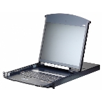 KVM консоль с переключателем ATEN 1L/1R 16p C5 D.Rail LCD KVM over IP SW