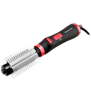 Фен-щетка BRAYER BR3133RD черный/красный, 1000 Вт, 40 мм