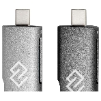 Кард-ридер Digma CR-СU2520-G/серый/SD/TF/micro-SD/micro-SDXC/miсro-SDHC/USB 2.0/Type-C/алюминий