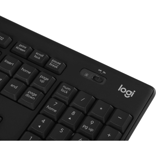 Комплект клавиатура+мышь Logitech MK295 беспроводной, USB, чёрный