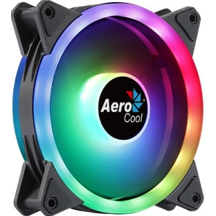 Вентилятор для корпуса Aerocool/Formula Duo 12 черный, 120 мм, 1000 об/мин, 19.7 дБ, 6 pin