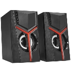 Акустическая система 2.0 Qumo TRON AS007, 10 ВТ, объемное звучание, RGb подсветка, USB/Jack 3,5мм