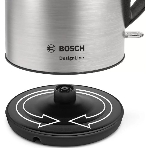 Чайник электрический Bosch TWK3P420 1.7 л, 2400 Вт, черный (корпус: нержавеющая сталь)