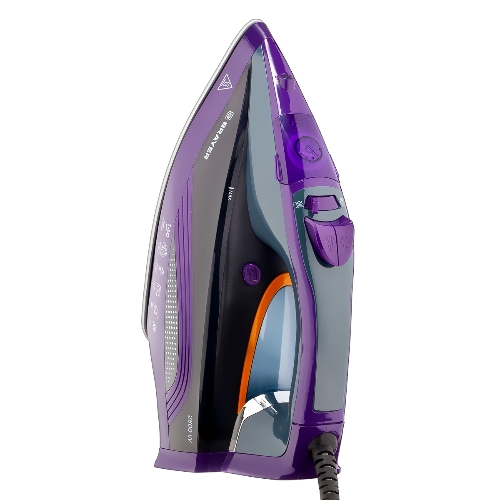 Утюг BRAYER BR4001 фиолетовый/серый, 2600 Вт, 25 г/мин, 140 г/мин, 360 мл