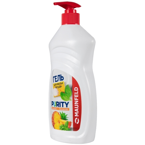 Гель для мытья посуды Maunfeld Purity Ананас и базилик 450 г MDL450PD (дозатор)