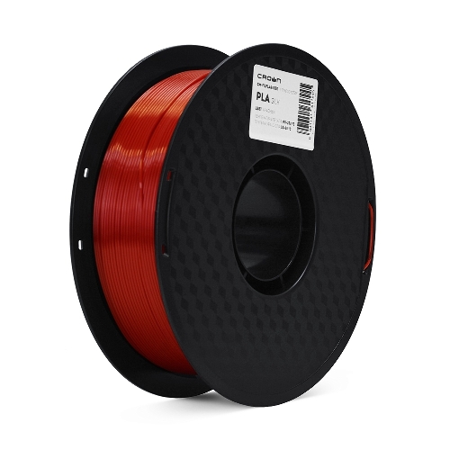 Филамент Crown Micro CM-FILPLAS003R PLA Silk 1.75 1кг красный