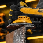Эксцентриковая шлифовальная машина бесщеточная Denzel OS-150-BL, 350 Вт, 4000-10000 об/мин