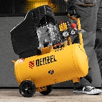 Компрессор воздушный Denzel DC1500/24 прям. привод, 1,5 кВт, 24 литра, 220 л/мин