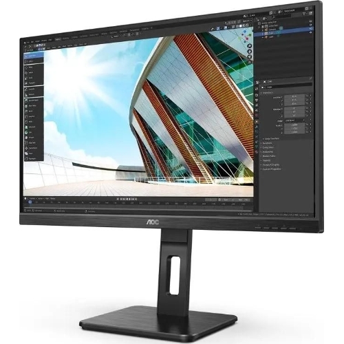 Монитор 27" AOC 27P2Q IPS 1920x1080, 75 Гц, 4 мс, 16:9, 250 кд/м2, 1хDVI, 1хDP, 1xHDMI, 1xVGA, 1x3.5 мм, черный