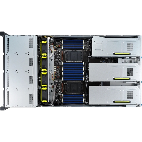 Серверная платформа ASUS RS720-E11-RS12U, 2U, 2 x LGA4677, 32 DIMM DDR5, 12=8 x NVMe/SAS*/SATA + 4 NVMe/SATA hs, 2 x M.2 slot, 2 x 10Gbe (X710) RJ45 port,Up to 8 slots PCIe 5.0, 1 x OCP 3.0, 1+1 1600W