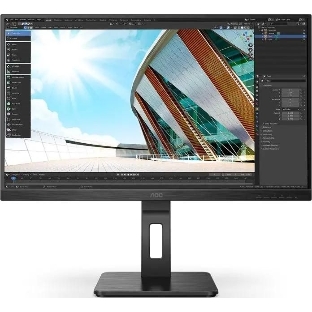 Монитор 27" AOC 27P2Q IPS 1920x1080, 75 Гц, 4 мс, 16:9, 250 кд/м2, 1хDVI, 1хDP, 1xHDMI, 1xVGA, 1x3.5 мм, черный