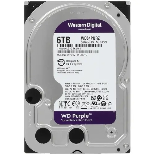 Жесткий диск Western Digital 6Tb SATA-IIISurveillance Purple (5400rpm) 256Mb 3.5"