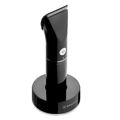 Машинка для стрижки BRAYER BR3400, LED-дисплей, 4 насад, турбо, титан. покр, регу. высоты лезвий