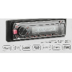 Автомагнитола Prology CMX-165, 1 DIN, Bluetooth, USB Type-A, AUX, пульт ДУ