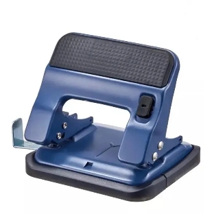 Дырокол Kw-Trio 09616BLUE, до 30 листов, металл синий, отверстий: 2