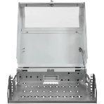 Шкаф коммутационный NTSS (NTSS-SOHO5U) настенный 5U 520x140 мм пер. дв. стекл несъемн. бок. пан. 80 кг белый IP20