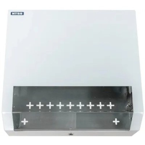 Шкаф коммутационный NTSS (NTSS-SOHO5U) настенный 5U 520x140 мм пер. дв. стекл несъемн. бок. пан. 80 кг белый IP20
