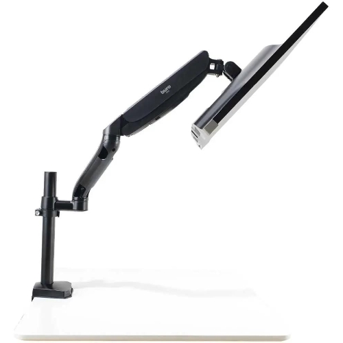 Кронштейн для мониторов ЖК Buro M10 черный 15"-32" макс.9кг крепление к столешнице поворот и наклон