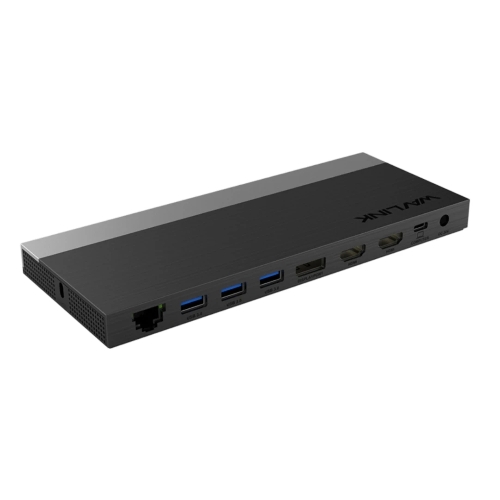 USB-концентратор Docking Station WAVLINK USB-C GEN2 4K Universal/100W PowerDelivery Include 20V/6.5A Power Adapter/4xUSB3.0/1xUSB C/1xDP 4K 60HZ/2xHDMI 4K 60HZ/1xGigabit LAN/1xAudio In/Out/1xSD/Micro SD CardReader