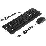 Комплект клавиатура+мышь Defender York C-777 проводной, USB, 1000 DPI, чёрный