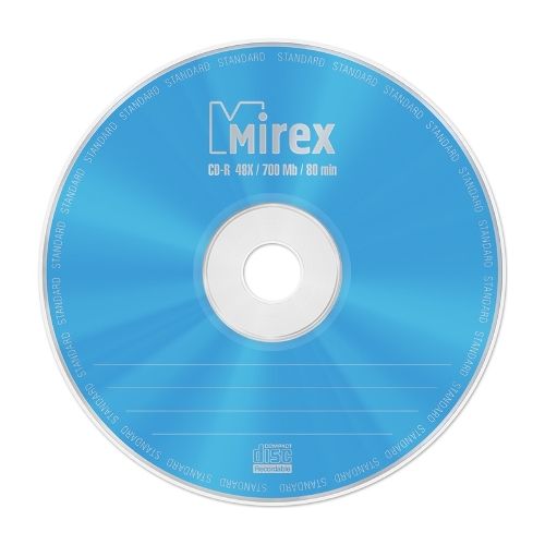 Диск CD-R Mirex 700 Mb, 48х, Standart, Shrink (50), (50/500)