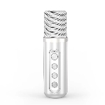 Переносная караоке система TRS2403 iconBIT K902W Колонка 10Вт, 2 микрофона Bluetooth, световые эффекты, аккумулятор в колонке 3000mAh и микрофонах, 22.3*9.6*15.7CM, белый