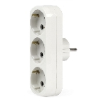 Тройник Smartbuy (SBE-16-A02-3z) 3 гнезда с заземлением плоский 16А 250B