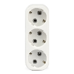 Тройник Smartbuy (SBE-16-A02-3z) 3 гнезда с заземлением плоский 16А 250B