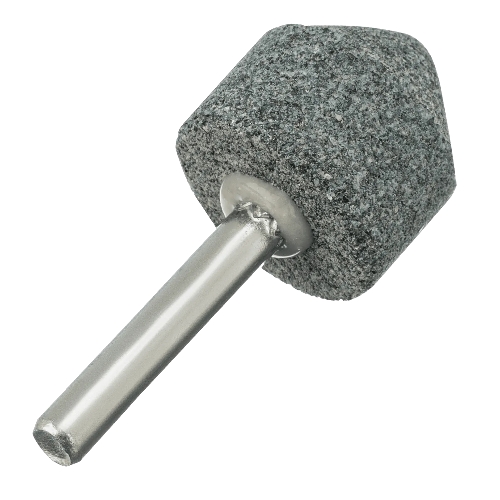 Шарошка абразивная Denzel конус, для дрели, 25 x 25 мм, хвостовик d6 мм, 63С