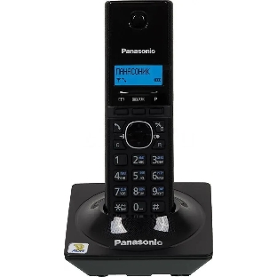 Телефон беспроводной (DECT) Panasonic KX-TG1711RUB черный АОН, Caller ID,12 мелодий звонка,подсветка дисплея,поиск трубки