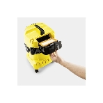 Строительный пылесос Karcher WD 4 P V-20/5/22 желтый, 1000 Вт, уборка сухая/сбор воды/выдув, пылесборник мешок/контейнер, 20 л