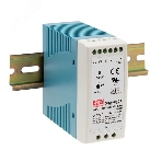 Блок питания AC-DC, 60Вт, на DIN рейку, вход 90-264В AC, 47-63Гц, 127-370В DC, выход 24В,2.5А, регулировка 24-30В, димминг 3 в 1, в кожухе
