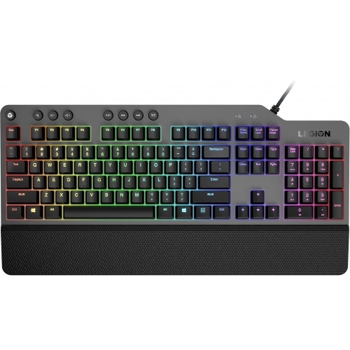 Клавиатура Lenovo Legion K500 RGB Mechanical проводная, USB Type-A, серый